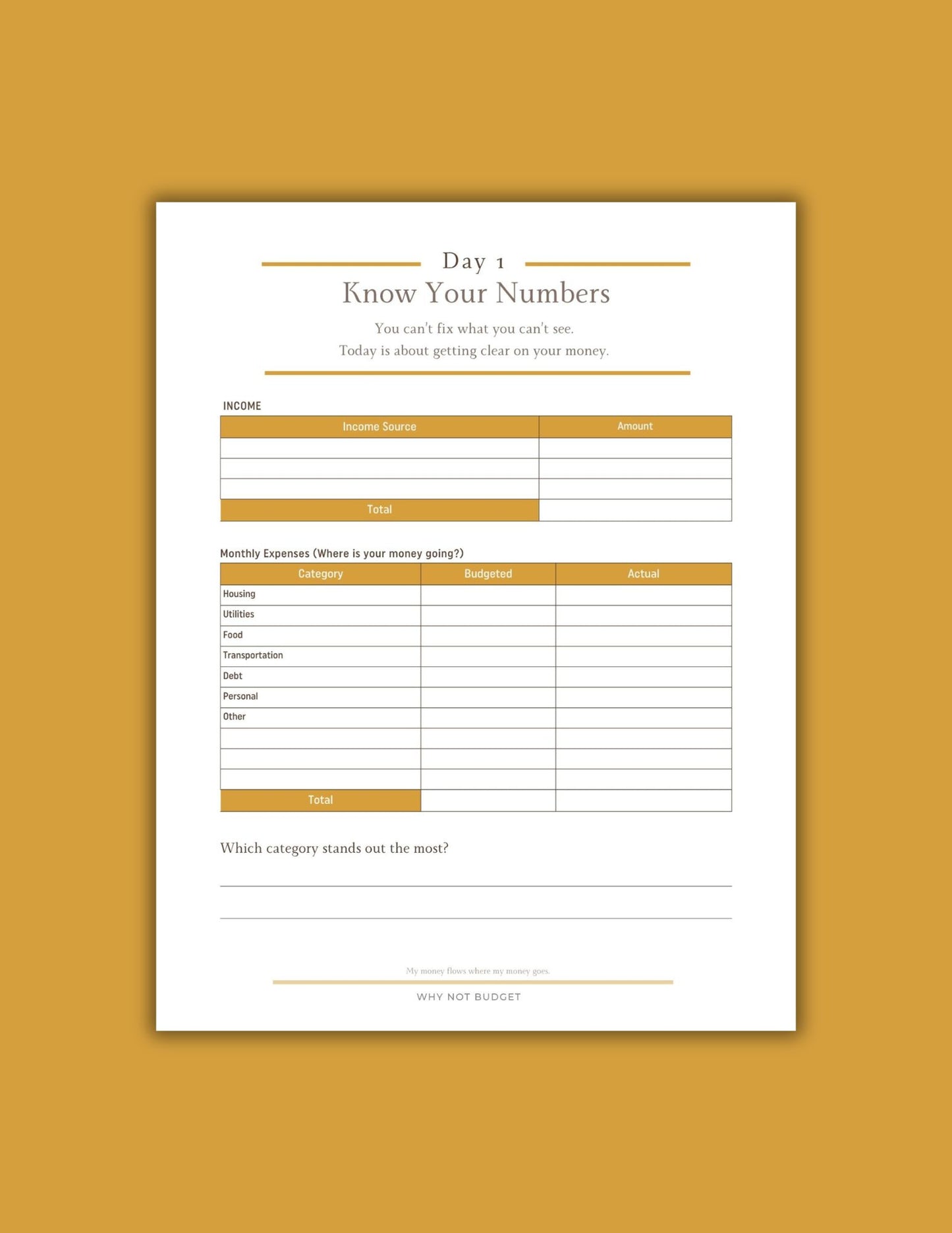 5-Day Money Reset (Free Printable PDF Guide)