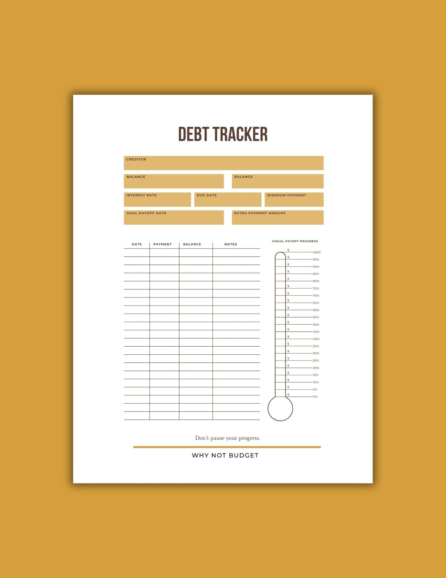 30-Day Money Reset (Printable PDF Workbook)