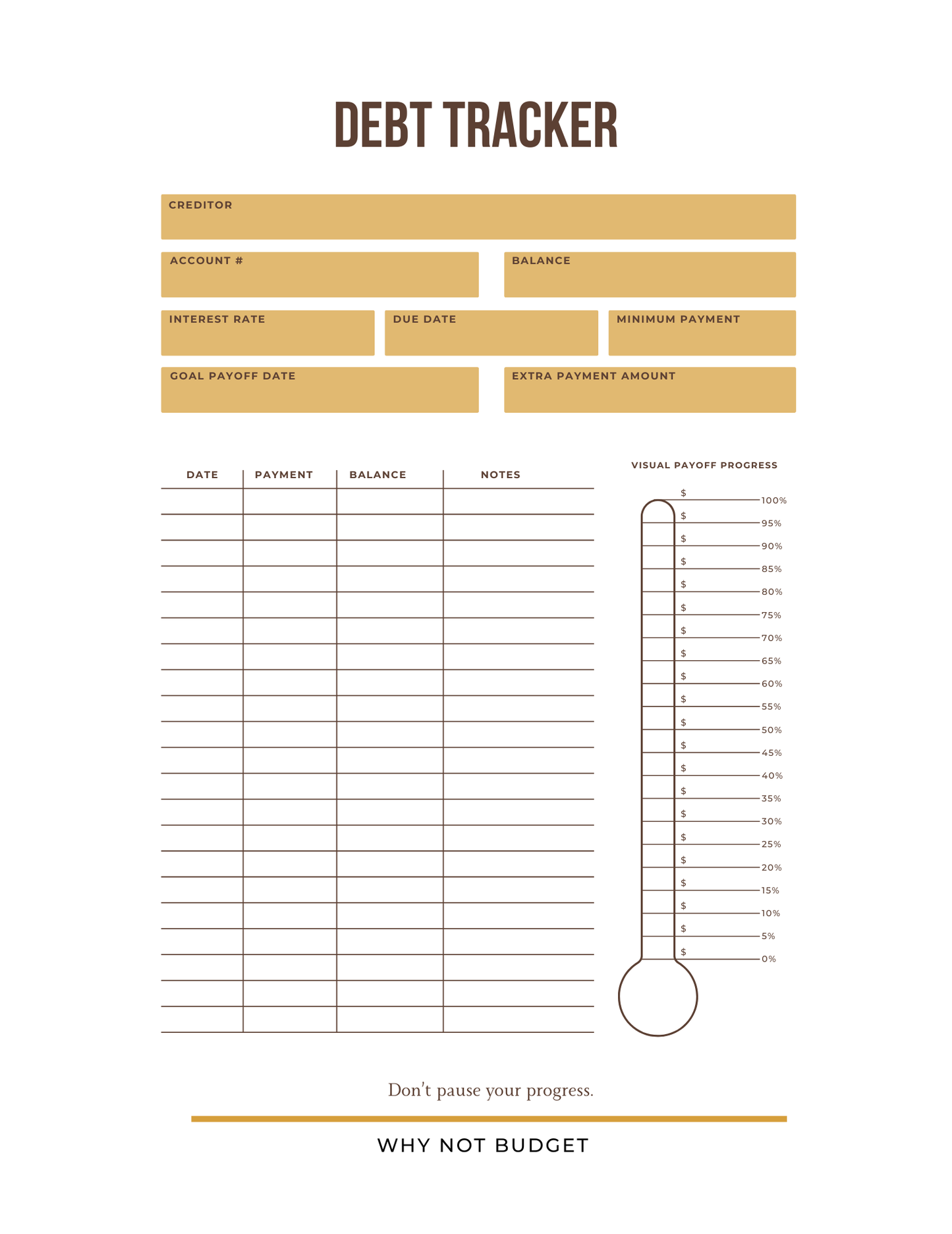 Why Not Budget Planner